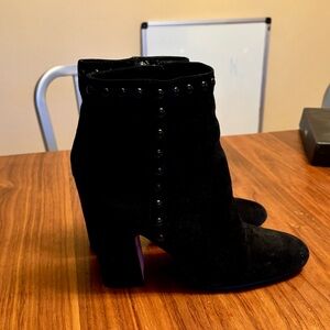 Coach Black Suede Ankle Boots